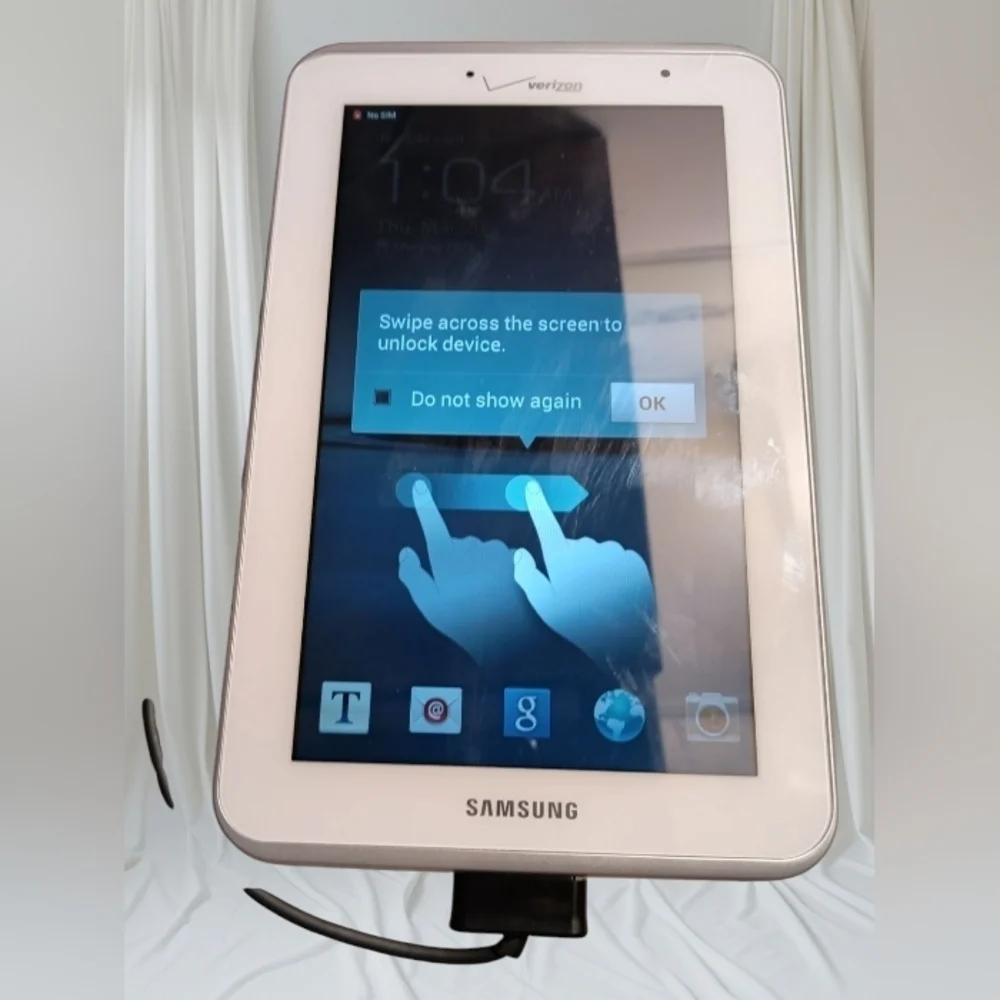 Verizon Samsung 4G LTE Tablet with Charger